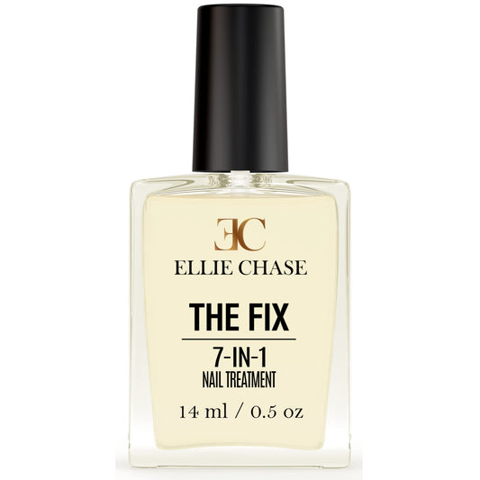 Ellie Chase 7 In 1 Nail Strengthener, Growth, Hardener, Repair Treatment Polish 0.5 Oz /Peptides/Vitamin E/Violet Extract/Oils/A