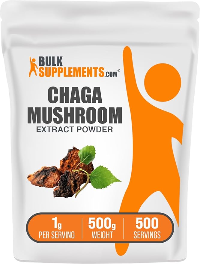 BulkSupplements.com Chaga Mushroom Extract Powder - Mushroom Supplement - Mushroom Immune Support - Chaga Mushrooms Powder mushroom superfood (100 Grams - 3.5 oz)