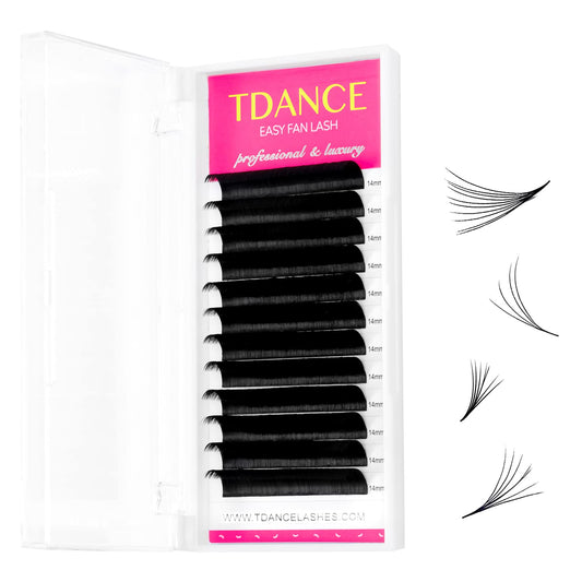 Tdance Eyelash Extension Supplies Rapid Blooming Volume Eyelash Extensions Thickness 0.05 C Curl 18Mm Easy Fan Volume Lashes Sel