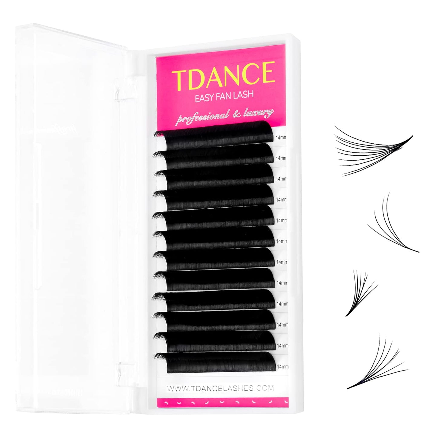 Tdance Eyelash Extension Supplies Rapid Blooming Volume Eyelash Extensions Thickness 0.07 C Curl 12Mm Easy Fan Volume Lashes Sel