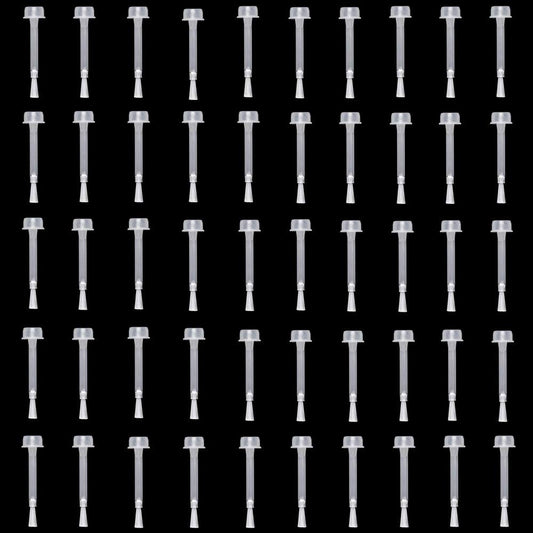 Minelife 50 Pieces Dip Replacement Brush, Nail Polish Replacement Brush Dipping Powder Liquid Replacement Brush For Dipping Powd