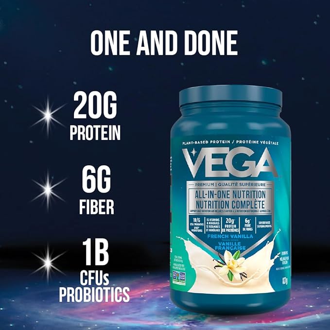 Vega Organic All-in-One Shake NET WT 26.9 OZ (1lb 10.9oz)(Packaging May Vary)