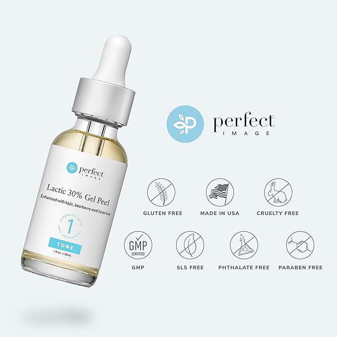 Lactic Gel Peel - Enhanced with Kojic, Bearberry, Licorice, and Botanicals (30% Strength)