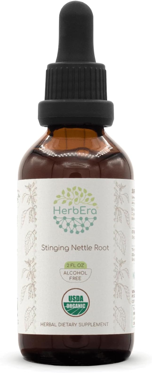 Stinging Nettle Root B60 USDA Organic Tincture | Alcohol-Free Extract, High-Potency Herbal Drops | Certified Organic Stinging Nettle (Urtica dioica) Dried Root (2 oz)