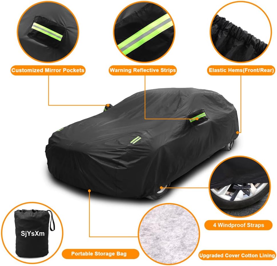 Car Cover Compatible with Lexus NX 2026-2015 NX250 NX350 NX350h NX450h NX300 NX300h SUV, Waterproof All Weather Car Covers with Cotton Lining, Outdoor Car Protection Rain Snow Sun Dust UV Cover