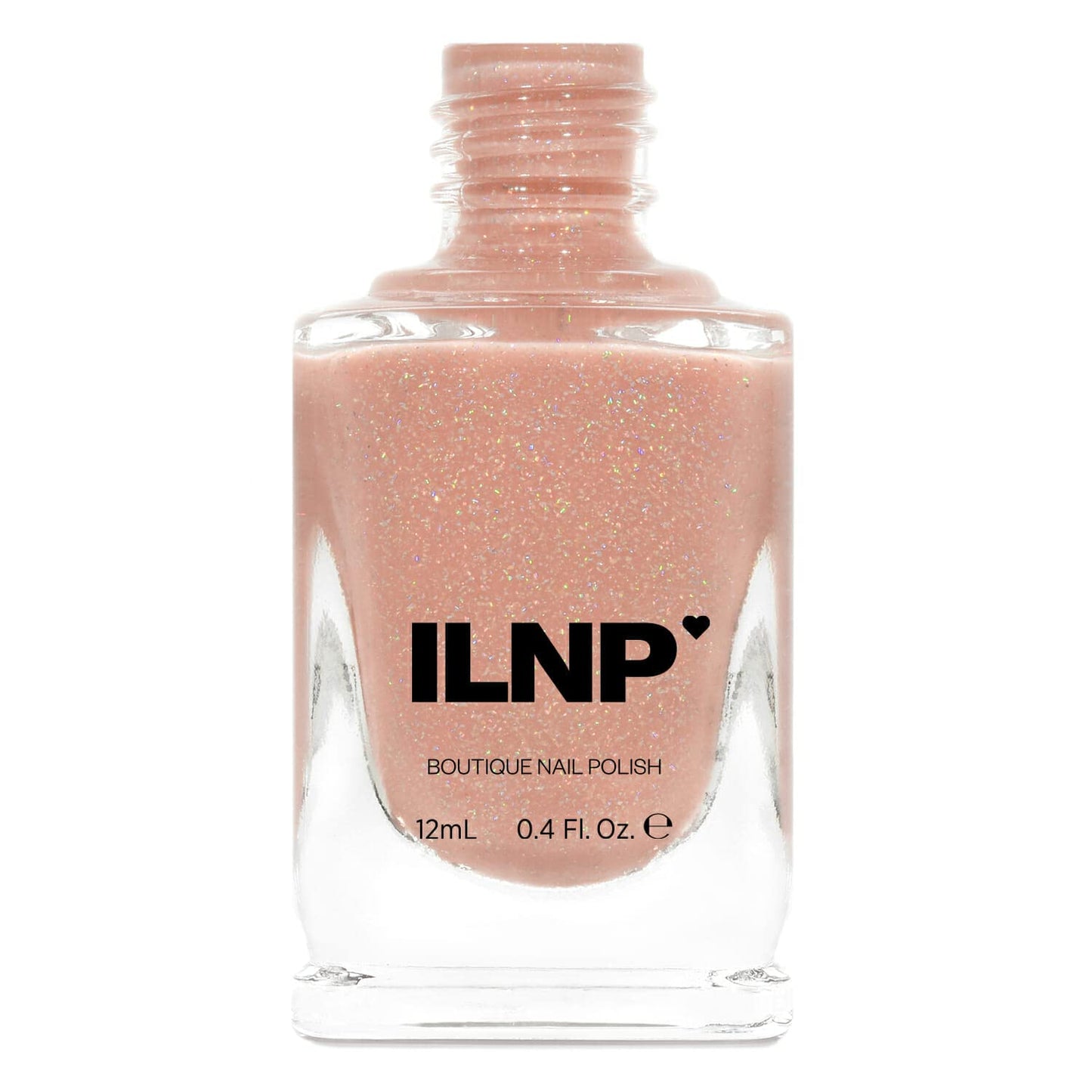 Ilnp Peachy Queen - Peach Holographic Sheer Jelly Nail Polish