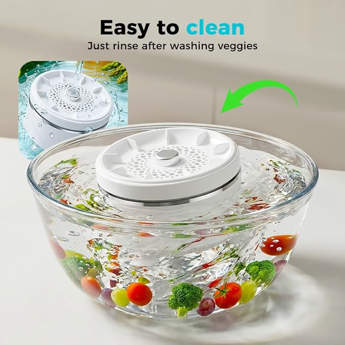 Fruit and Vegetable Washing Machine, Titanium Electrolysis Fruit Cleaner Device with Vortex Cleaning, Waterproof Wireless Fruit and Vegetable Purifier for Home Kitchen (1)