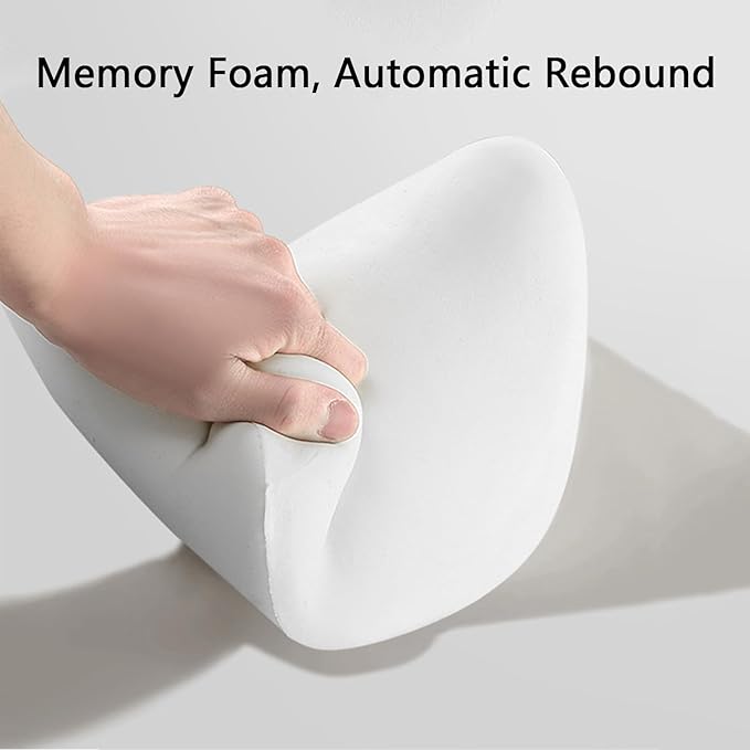 Car Headrest & Lumbar Support Cushion, Car Headrest Pillow, Ergonomic Car Seat Lumbar Cushion for Pain Relief, Memory Foam & Breathable Removable Cover, Car Neck Pillow for Driving, Traveling (Black)