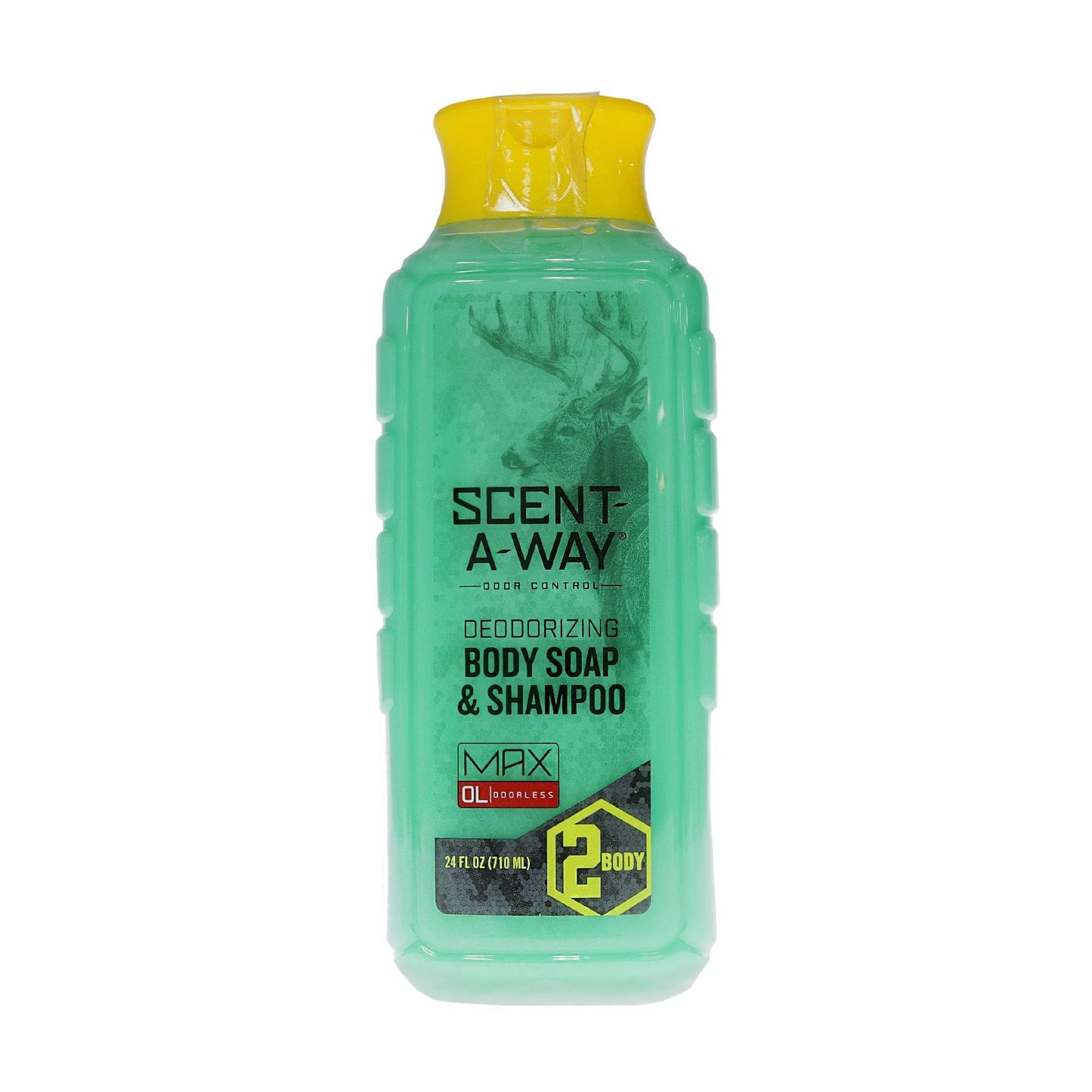 Hunters Specialties Scent-A-Way Max Liquid Body Soap & Shampoo - Hunting Odorless Green Soap Scent Eliminator For Hunters, Trapp