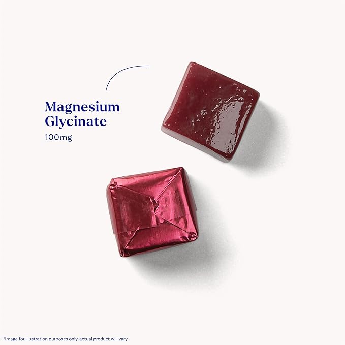Natrol Magnesium Glycinate Supplements 100mg, Cherry Lemon Soft Chews for Healthy Sleep and Body, Magnesium Glycinate 100mg, Up to a 30 Day Supply