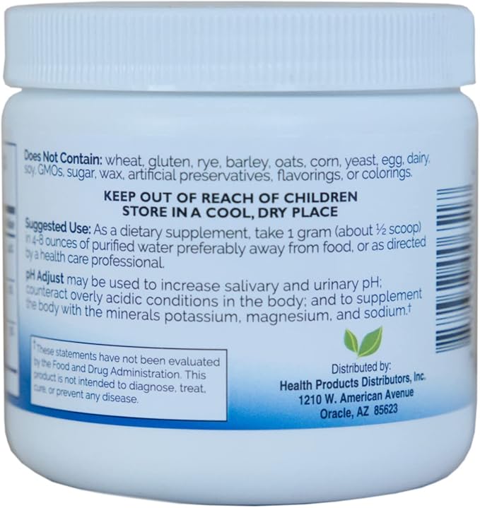 pH Adjust Alkalinizing Formula | Alkalinize with Potassium and Sodium Bicarbonate and Magnesium Carbonate | Rapidly Balances pH Levels | Tastes Good | Easy-to-Use Fine Powder | 250 GM