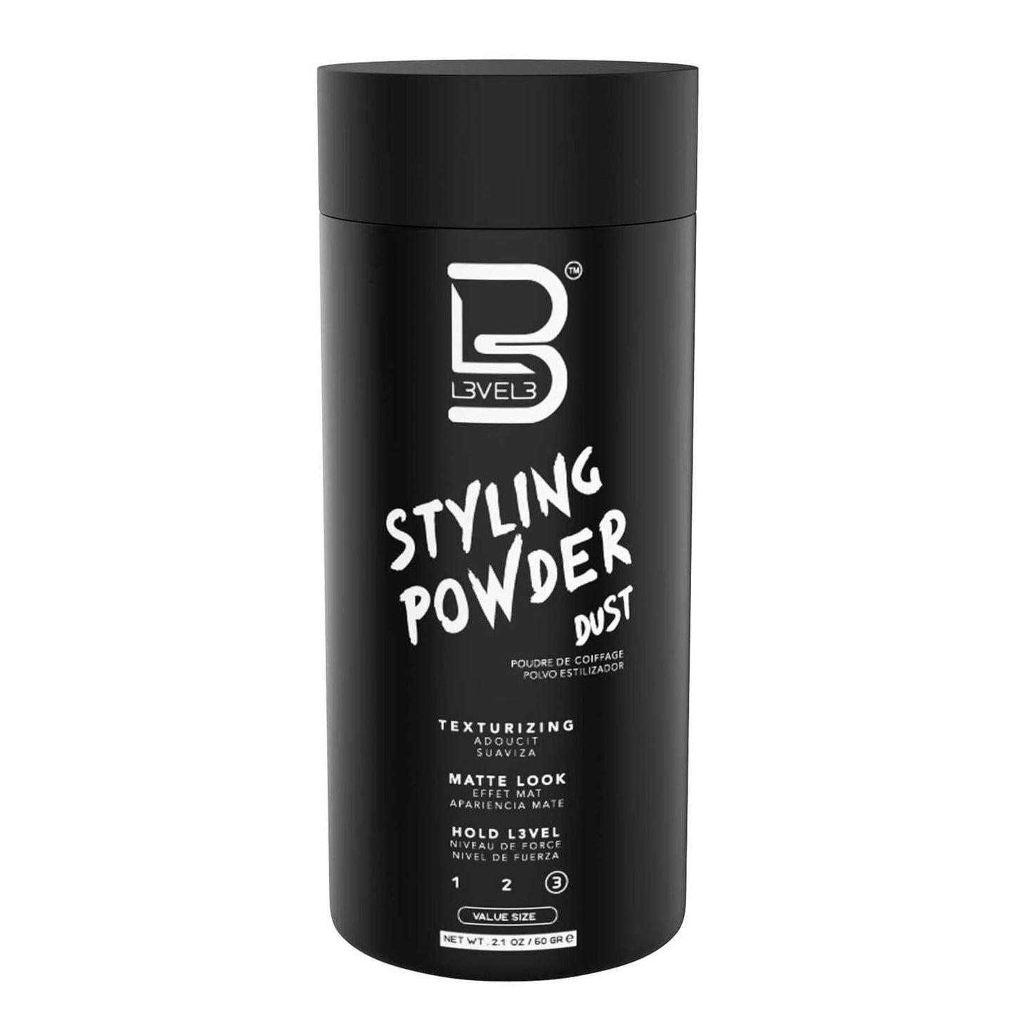 Level 3 Men's Styling Powder | Natural Look | Easy Application, No Grease