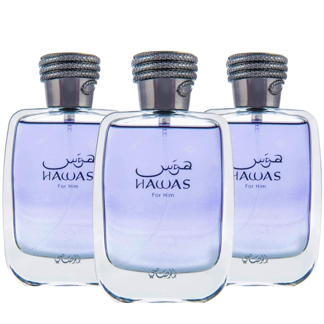 RASASI Hawas For Men | 100ML Long-Lasting Arabian Eau De Parfum - Bold Fragrance