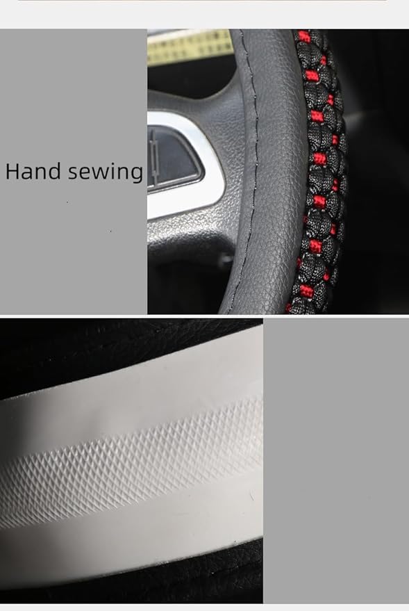 Size 16-20 Inch Ice Silk Ventilation Multi-Style Comfy Grip Steering Wheel Cover for Truck, Bus, Big Rig Trucker,SUV， Anti-Slip Design 16-20 Inch (Gray, 20)