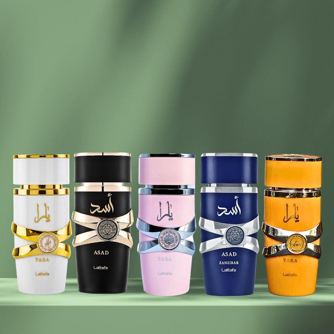 Yara Tous Eau de Parfum Spray for Women | 3.4 Oz | Pack of 4 | Lattafa