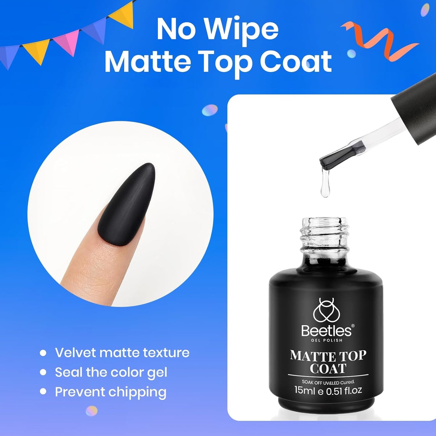 Beetles 15ml Nail Dehydrator & Primer | Acid-Free, Hema-Free, Fast Dry