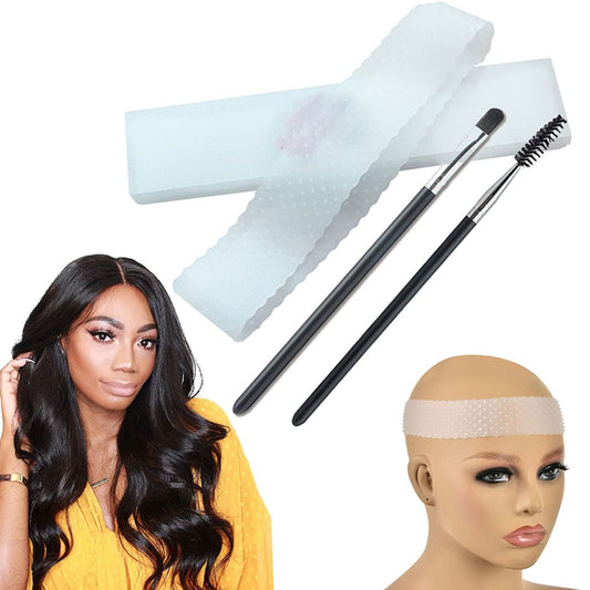 Transparent Silicone Non Slip Wig Grip Head Band For Women Men, Comfort Elastic Silicone Wig Fix Wig Grip Headbands To Hold Wigs