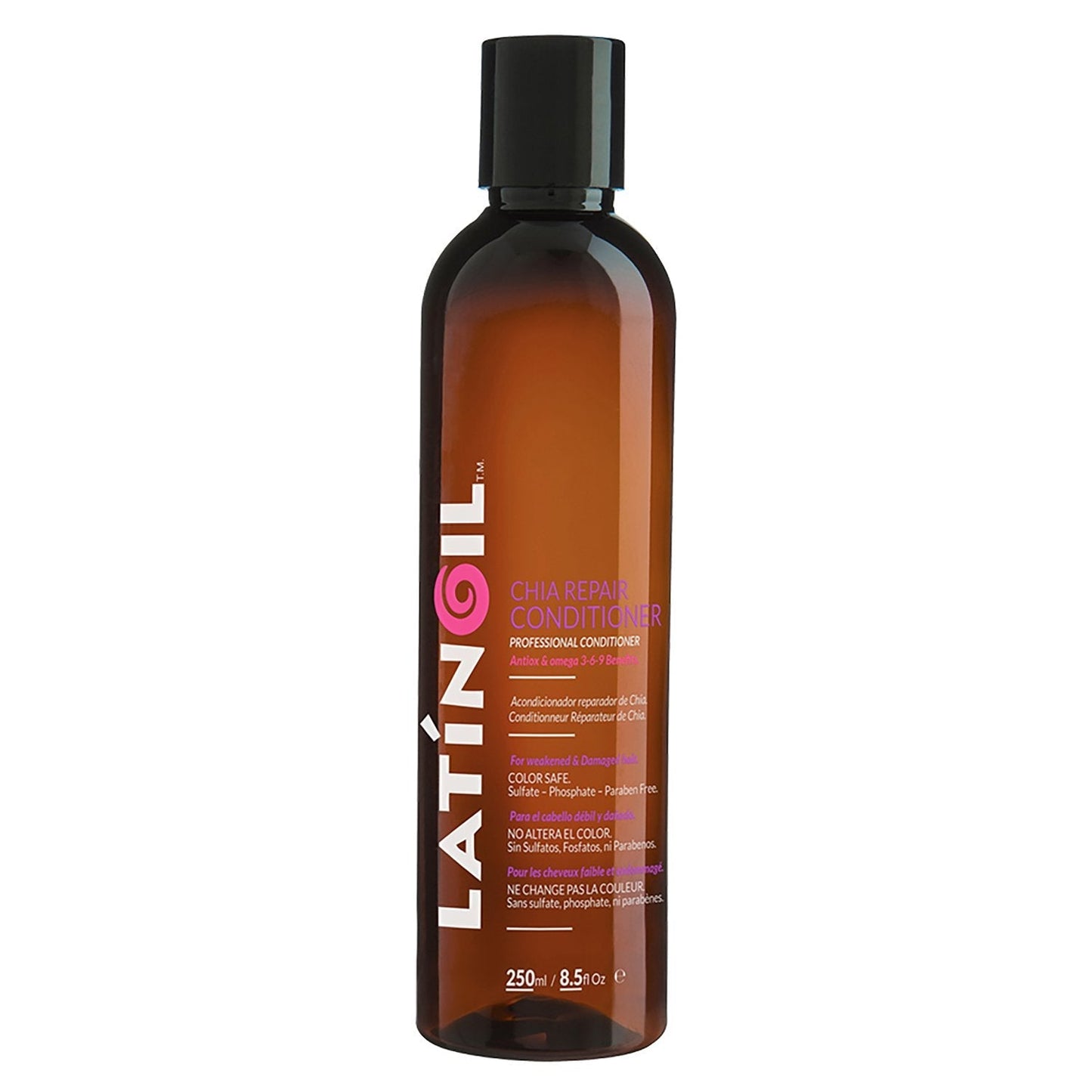 Latinoil Chia Hair Repair Conditioner Sulfate Free - Natural Treatment With Keratin For Damaged, Color Treated, Textured, Bleach