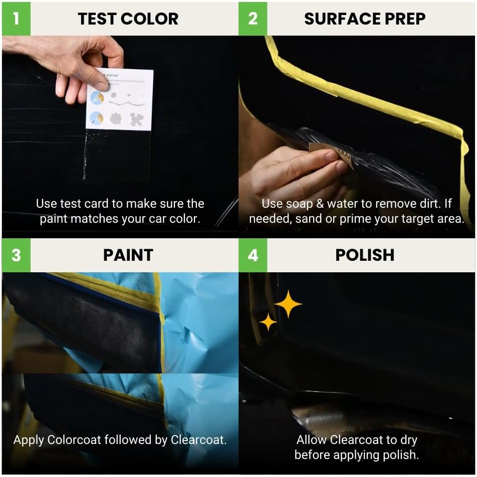 TouchUpDirect 5C2 Acidic Blast Compatible with Toyota Exact Match Touch Up Paint Aerosol - Essential Kit