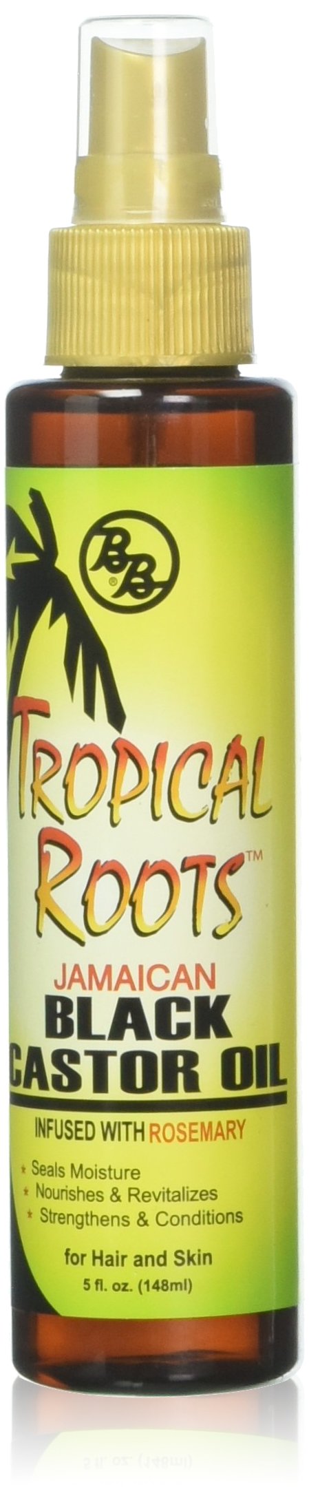 Bronner Brothers Tropical Roots Black Castor, Oil, Rosemary, 5 Fl Oz