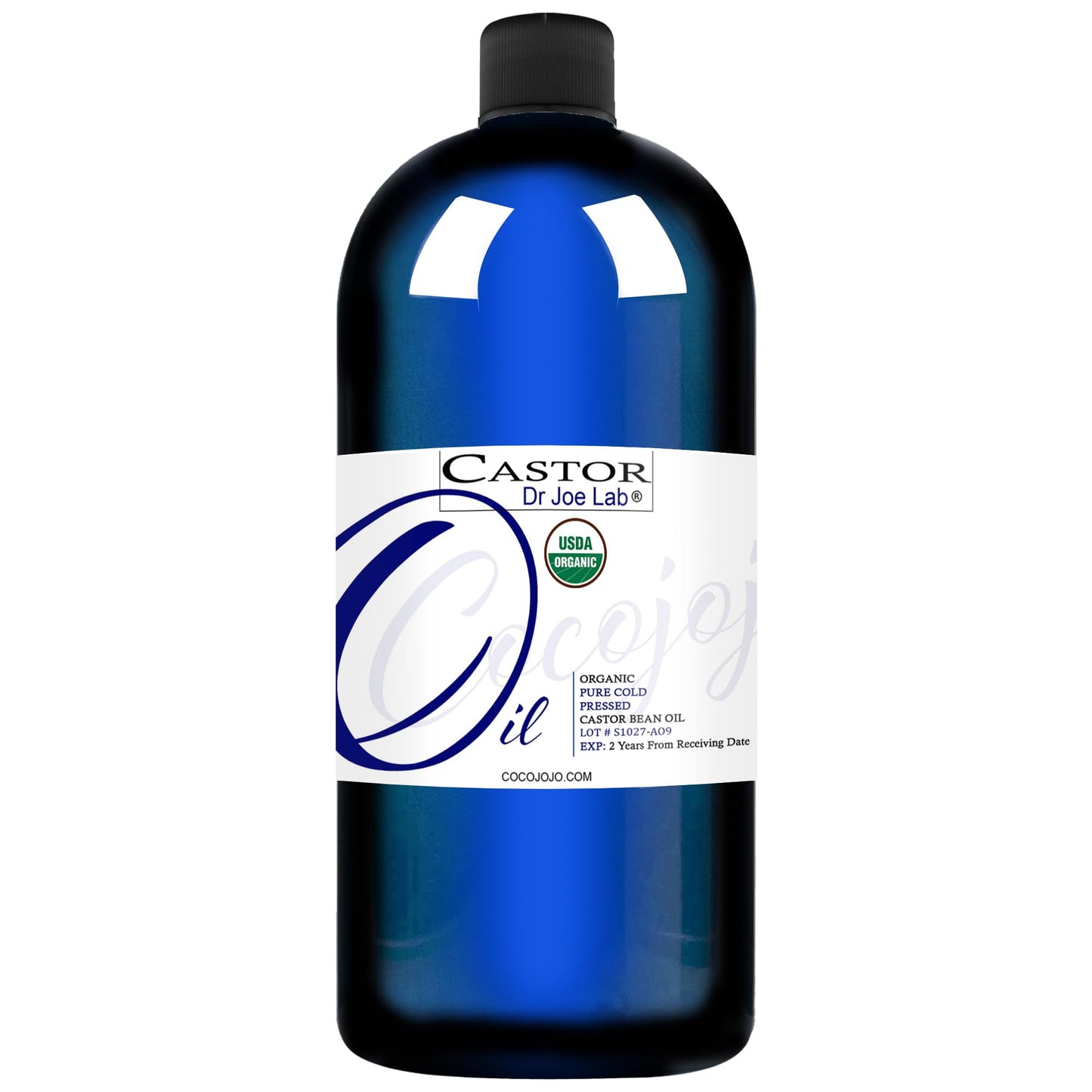 Organic Castor Oil - Bulk 32 Oz - 100% Pure Usda Certified Organic Hexane Free Non Gmo Castor Bean Carrier Oil - Ricinus Communi