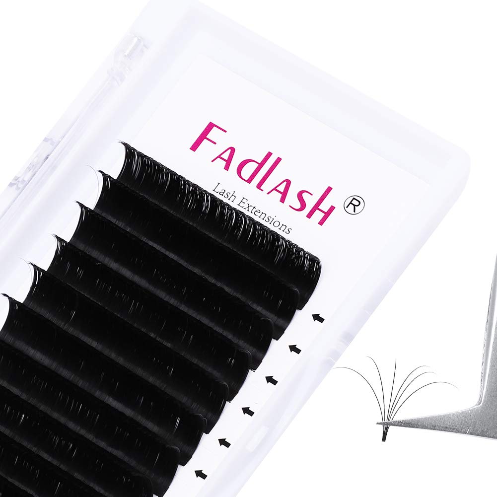 Volume Lash Extensions Fadlash Easy Fan Volume Lashes 0.05 0.07Mm Mixed Tray Self Fanning Eyelash Extensions C/D/Dd Curl Easy Fa