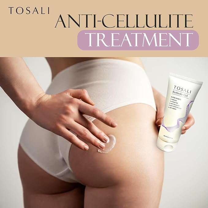 Buttocks Firming Gel 6.8 fl oz - Stretch Marks Removal, Anti Aging & Anti Cellulite Gel with Caffeine, Aloe Vera & Essential Oils, Instant Hydration Skin Care Formula, Tightening & Skin Firming