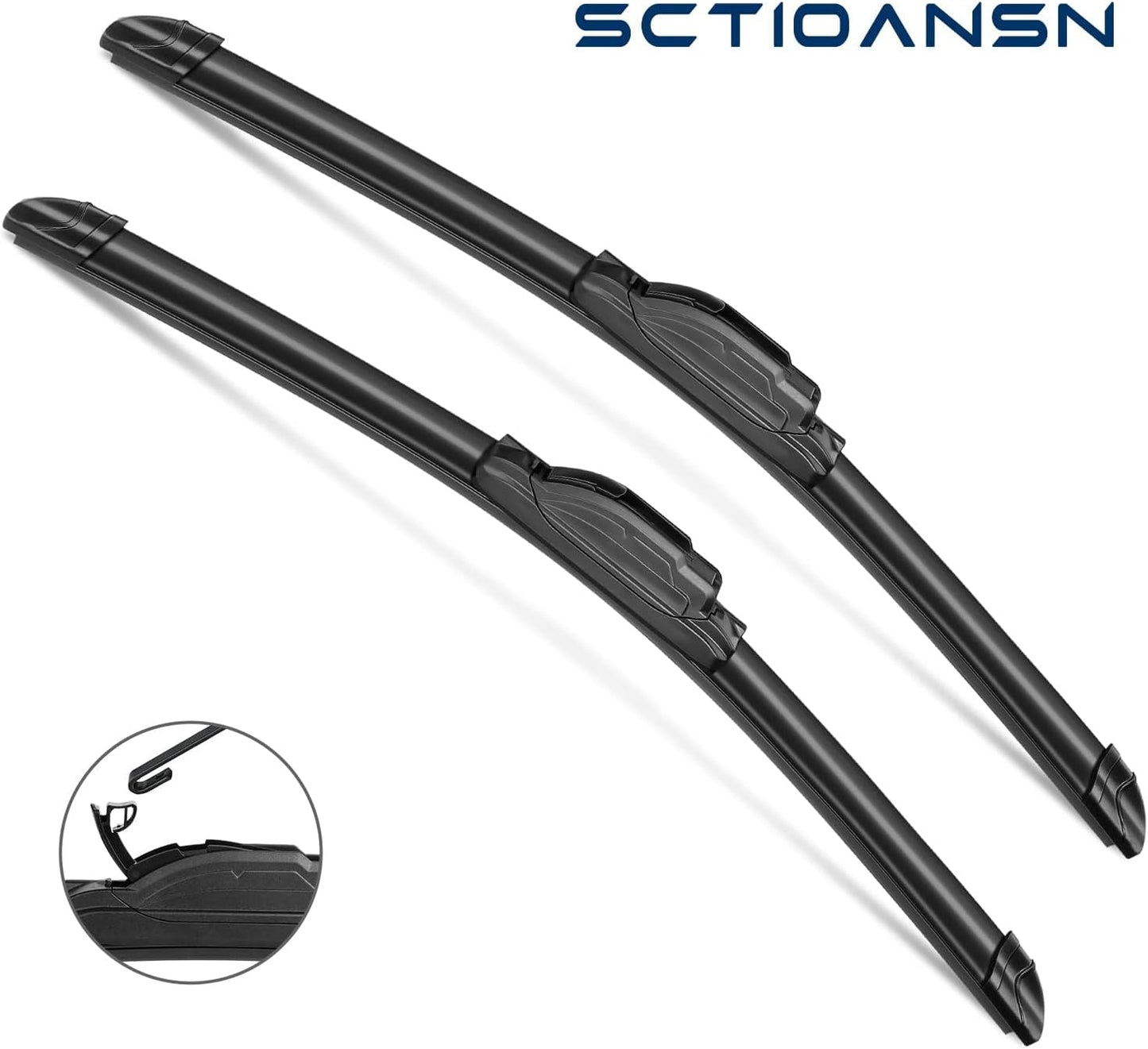 3 Wipers Set for Chrysler Town & Country 2008-2016, Dodge Grand Caravan 2008-2019, Windshield Wiper Blades Original Equipment Replacement Front and Rear- 26"/20"/16T" (Pack of 3) J- HOOK