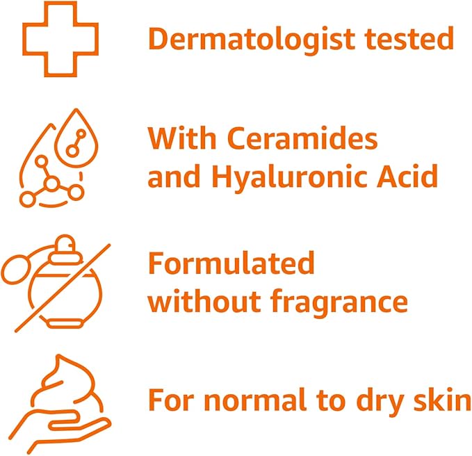 Amazon Basics Moisturizer Cream for Face, Dry Skin, Hydrating, 16 Ounces, 1-Pack