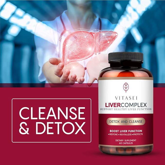 Liver Cleanse Detox & Repair, Liver Complex W/Milk Thistle Extract, Garcinia, Curcumin C3, Support Herbal Dietary Supplement, Detox Formula for Women & Men, 60 Capsule (Pack of 2)