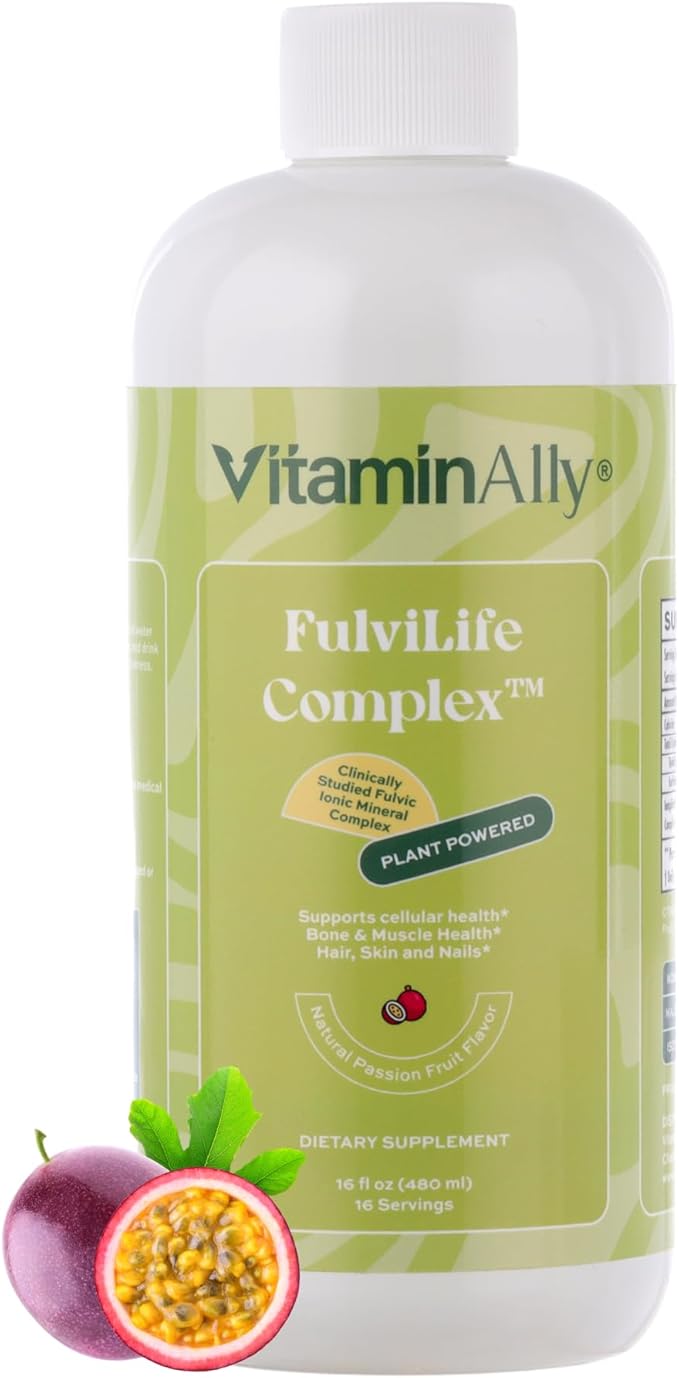 FulviLife Mineral Complex | Clinically Studied Fulvic Ionic Mineral Complex | Supports Cellular Health, Bone and Muscle Health, Hair, Skin and Nails | Plant Powered |16 Servings