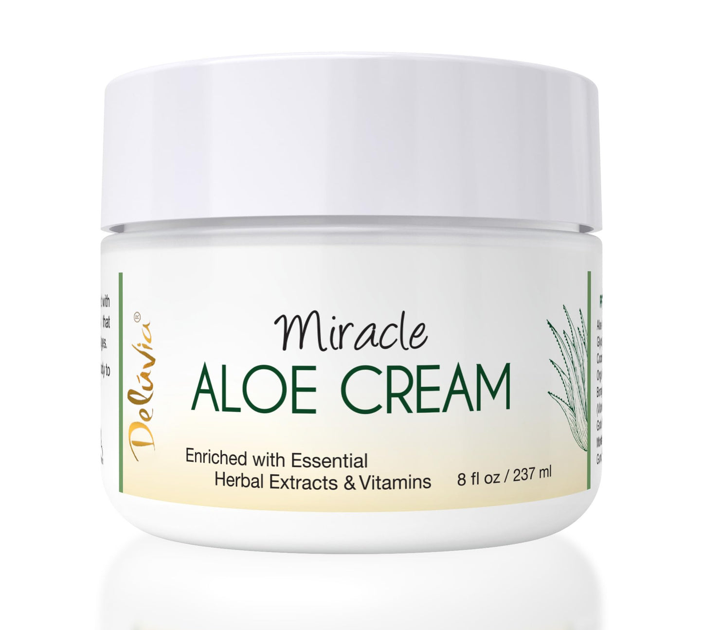 Deluvia Miracle Aloe Lotion, Aloe Vera Cream, Aloe Vera Moisturizer For Face And Body, Aloe Soothing Sun Cream, Aloe Vera Lotion