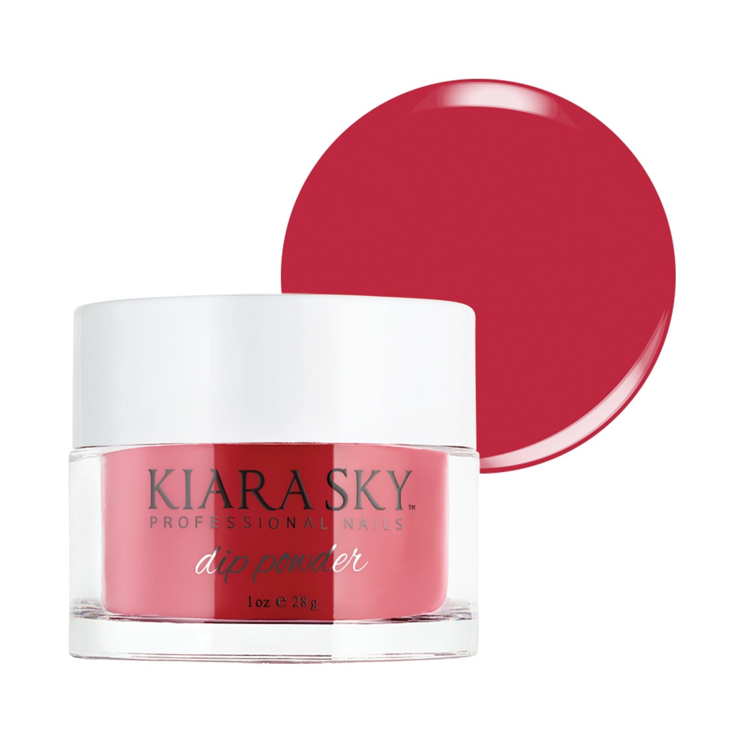 Kiara Sky Long Lasting Nail Dip Powder Red Tones 1 Oz, Socialite
