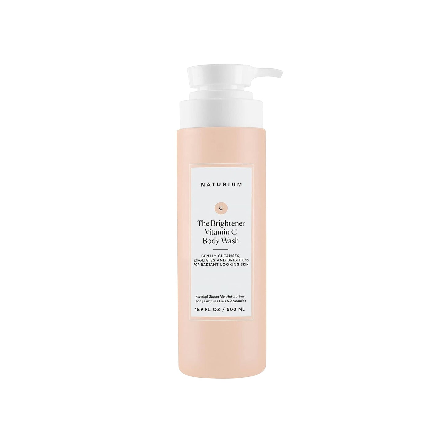 Naturium The Brightener Vitamin C Body Wash, Gentle Cleanser For Smoother-Looking Skin, Removes Dirt, Oil & Other Impurities, 16