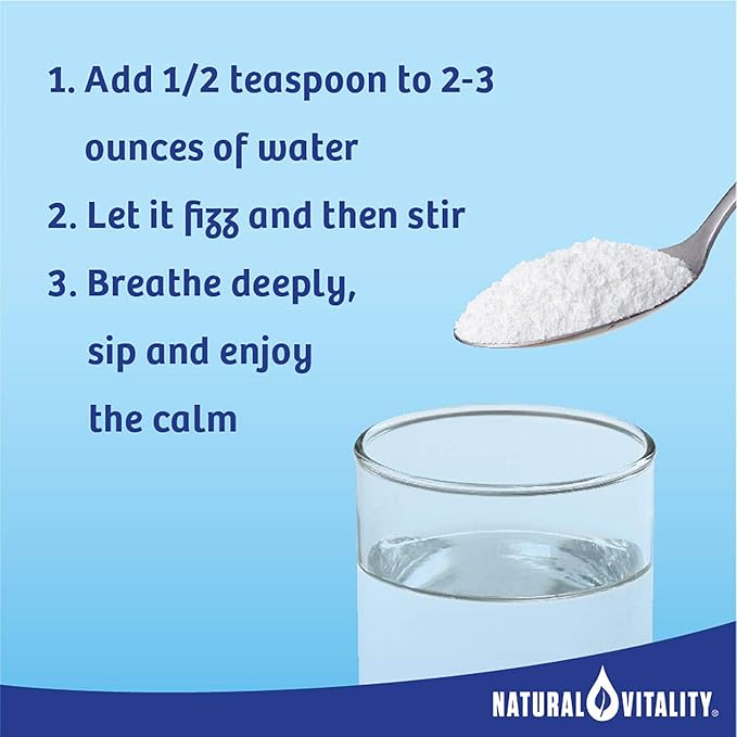 Natural Vitality Calm, Magnesium Citrate Supplement, Anti-Stress Drink Mix Powder, Lemon - 8 Ounce (Packagaing May Vary)