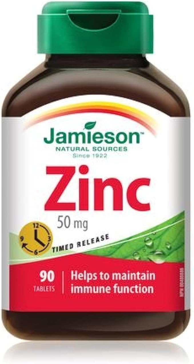 Jamieson Zinc 50 mg, 90 Tablets