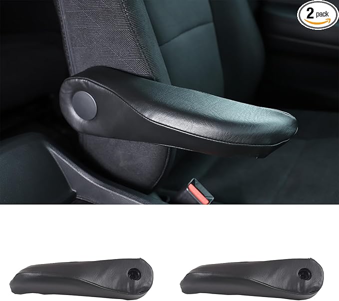 Center Console Armrest Protector Cover for Honda Pilot 2016-2022/ Ridgeline 2017-2023/ Passport 2019-2023 Accessories Waterproof Center Console Armrest Seat Box Cover Cushion Lid Pad (Leather)