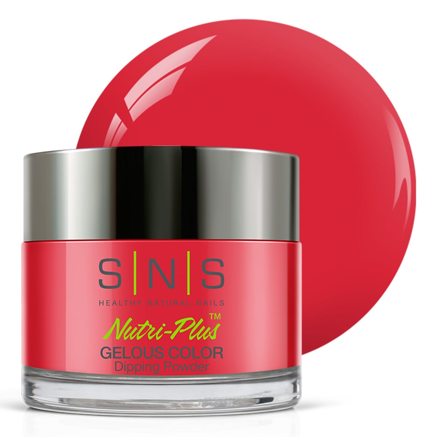 Sns Nail Dip Powder, Gelous Color Dipping Powder - Lamborghini Drive (Red) - Long-Lasting Dip Nail Color Lasts 14 Days - Low-Odo