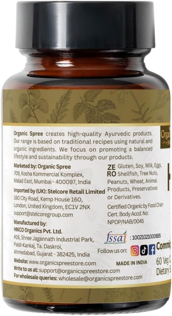 HIRABOL 60 Capsules | Commiphora myrrha (Hirabol) | 900mg per Serving | Natural 60 Capsules