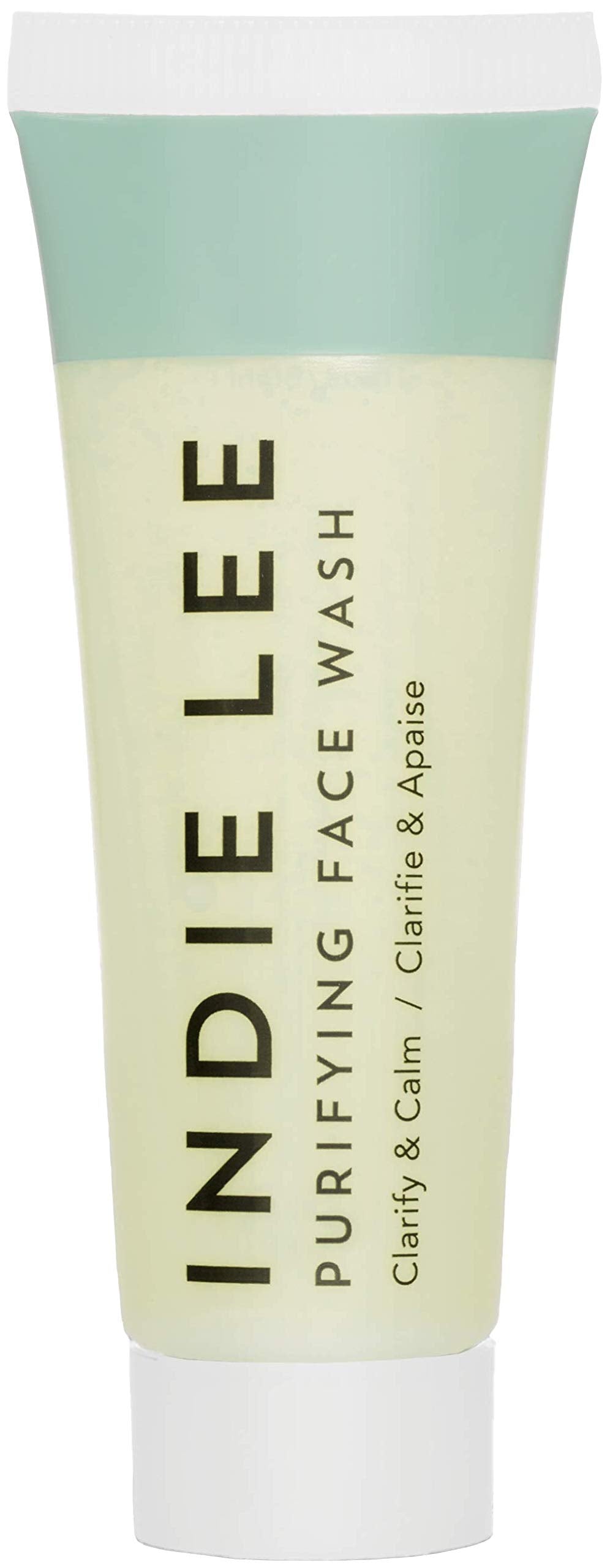 Indie Lee Purifying Face Wash - Travel Size Hydrating Facial Cleanser + Makeup Remover - With Orange, Lavender, Burdock + Jasmin