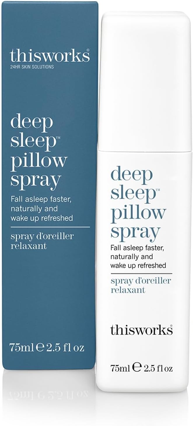 thisworks Deep Sleep Pillow Spray, Natural Relaxation Aid for Stress & Anxiety Relief, 2.5 fl oz (Best Value | Most Popular Size)