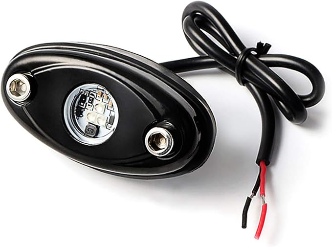 4 Pods LED Rock Light for Jeep ATV SUV Offroad Car Truck Boat - Map, Cargo, Trail Rig Lamp - Underbody Glow, Underglow, Neon - Waterproof 12V 24V - White