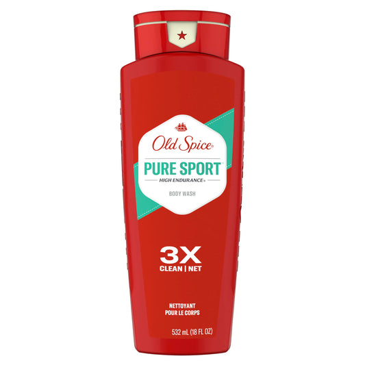 Old Spice Pure Sport Body Wash, Lemon, 108 Fl Oz, Pack Of 6