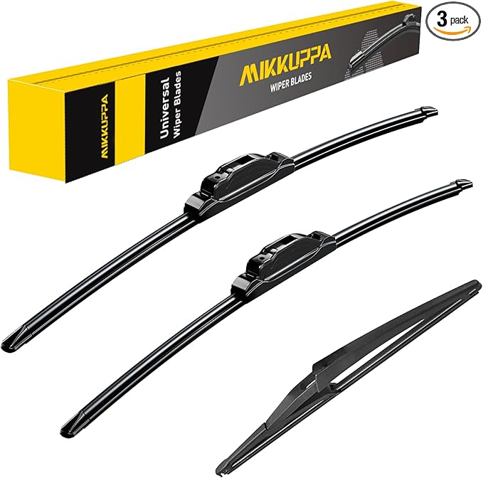 MIKKUPPA 26"+17"+12" Windshield Wiper Blades Replacement for 2013-2021 Nissan Pathfinder, Front & Rear Wiper Blades, Durable Stable Quiet All Season Wiper Blades Set (Pack of 3)