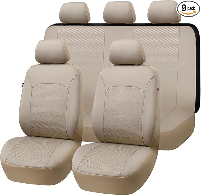 Flying Banner Car Seat Covers Front Seats Rear Bench Polyester car seat Protectors Easy installations Rear Bench Neoprene Split Classic Man Lady Truck