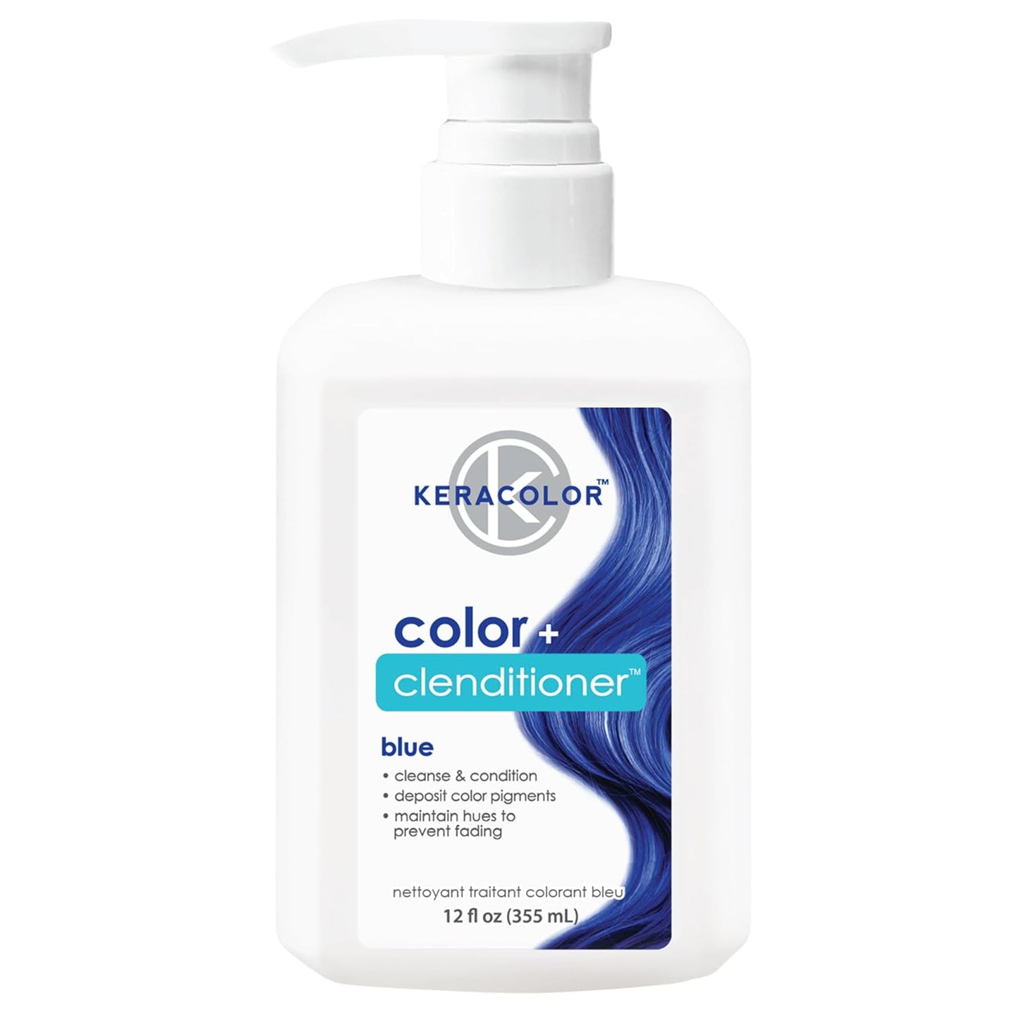 Keracolor Color + Clenditioner | 3-In-1 Color-Depositing Conditioner | 12 Fl Oz