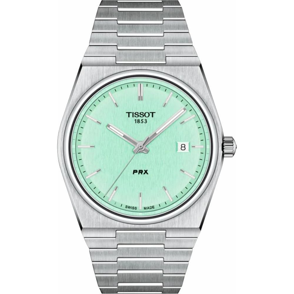 Tissot T-Classic Prx Stainless Steel Light Green Dial Quartz T137.410.11.091.01 100M Unisex Watch