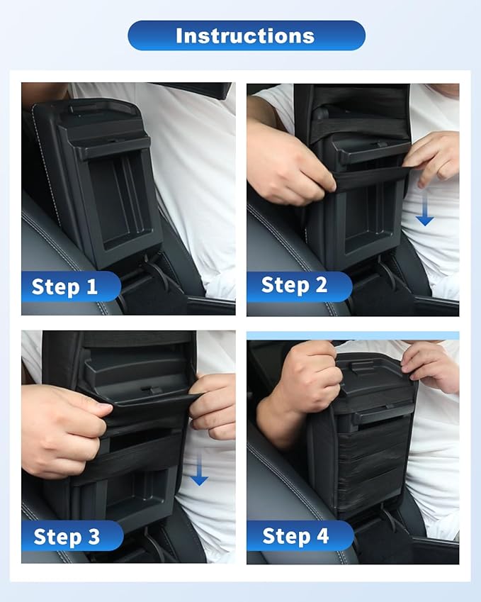 CDEFG for 2025 2026 Volvo XC40 Center Console Cover, for 2019-2025 2026 Volvo XC40 Accessories Armrest Cover XC40 Middle Console Pad Arm Rest Cushion Leather Cover
