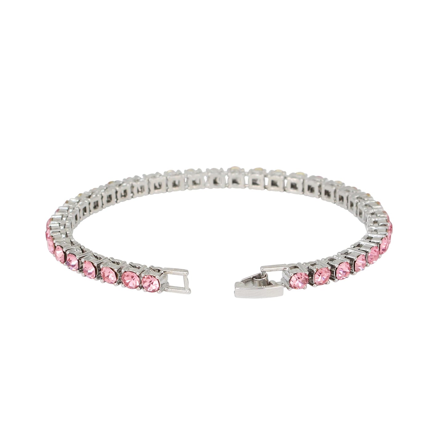 Charles Raymond Women's Pink Dial Luxury Crystal Diamonds Iced Out Watch, a True Testament to blinged-Out Beauty and Timeless Glamour - ST10327LA (ST10327LA-TB SLV Pink)