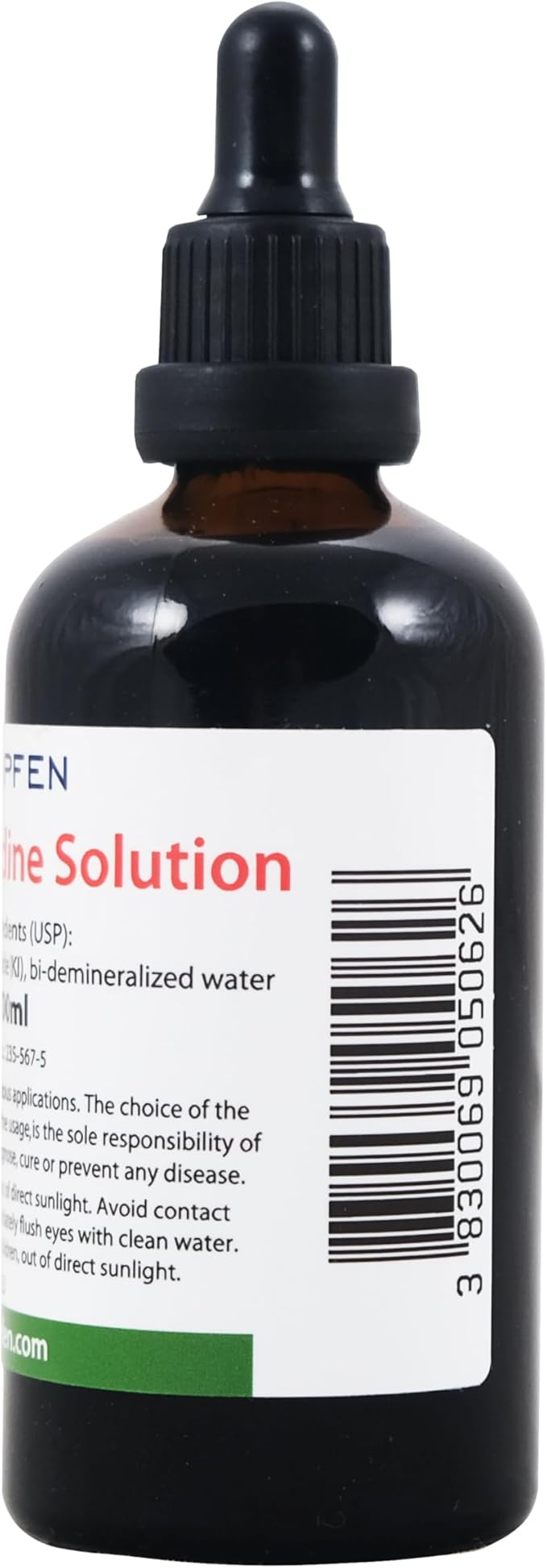 2.2% Lugol's Iodine Solution 3.4 Fl Oz | Pharmaceutical Grade Ingredients | Lugols Solution Made with Iodine and Potassium Iodide. Heiltropfen®